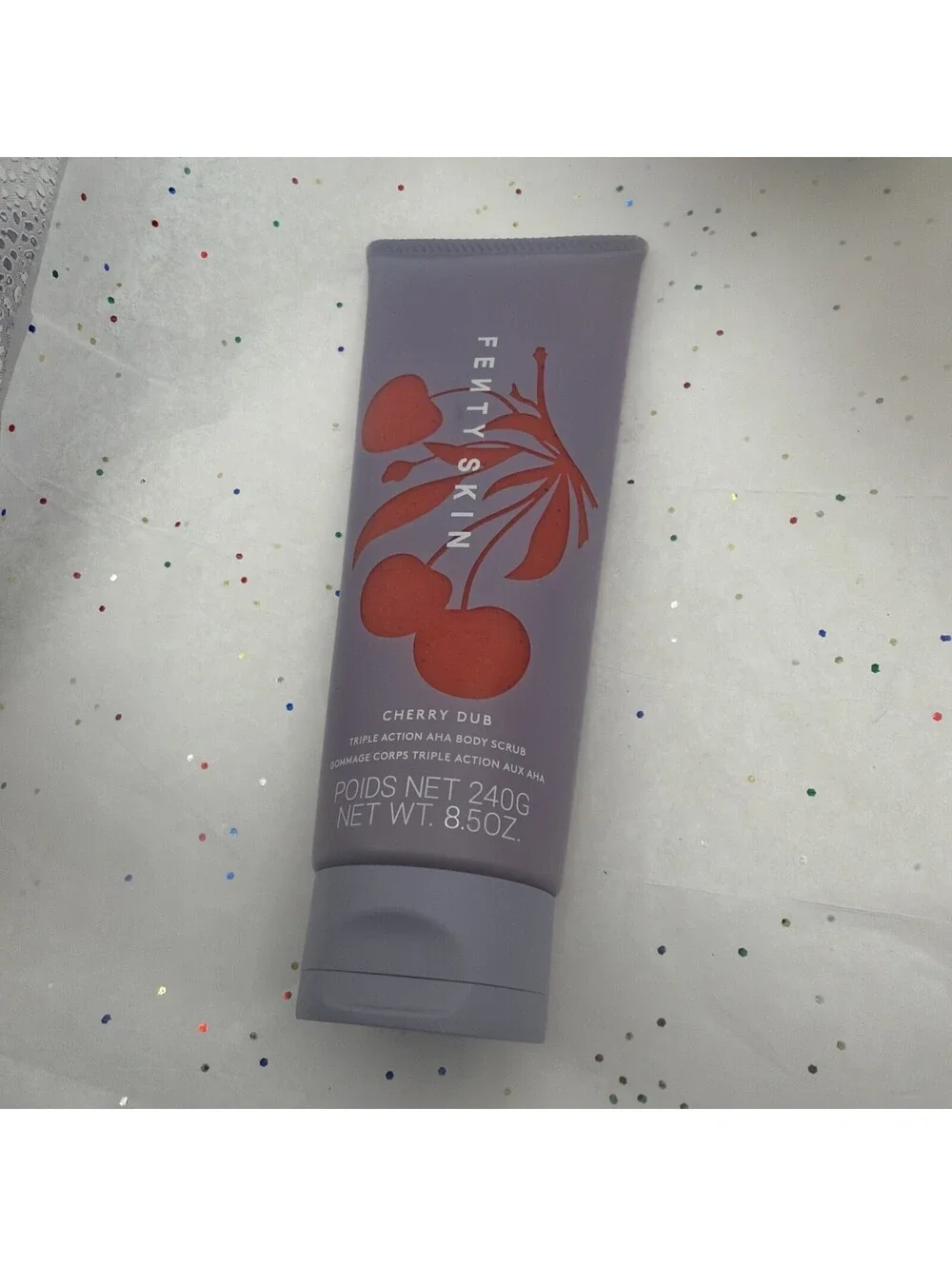 Fenty Skin Cherry Dub Triple Action AHA Body Scrub 8.5oz Exfoliating NEW